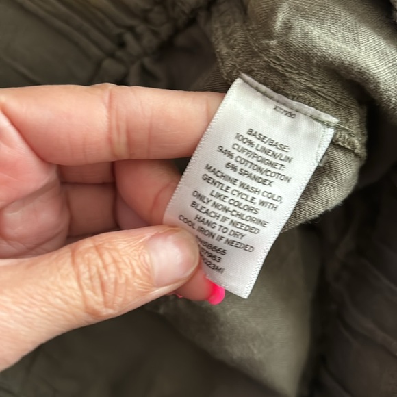 Caslon Women’s linen/cotton blend Joggers size medium - Picture 7 of 7